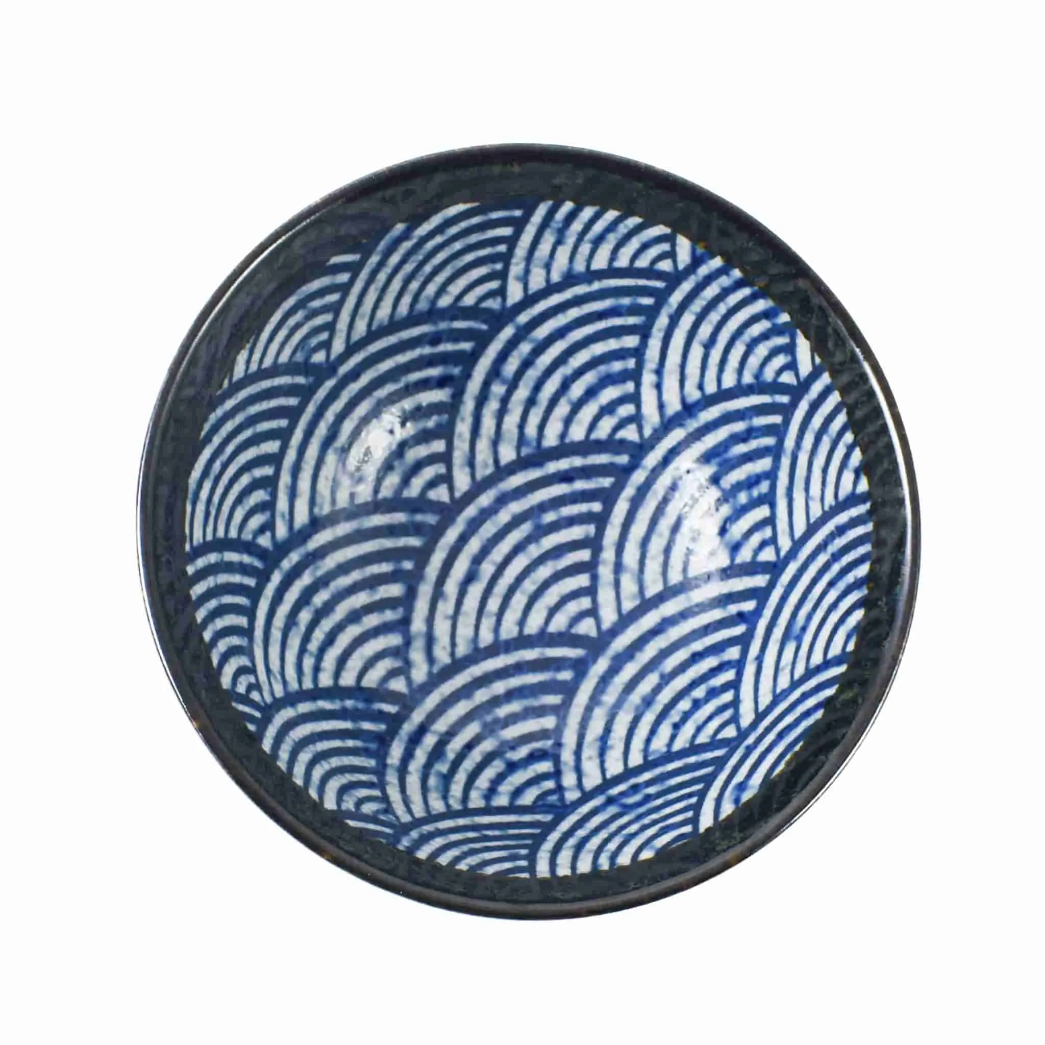 Blue Wave Large Rice Bowl, 15.5cm