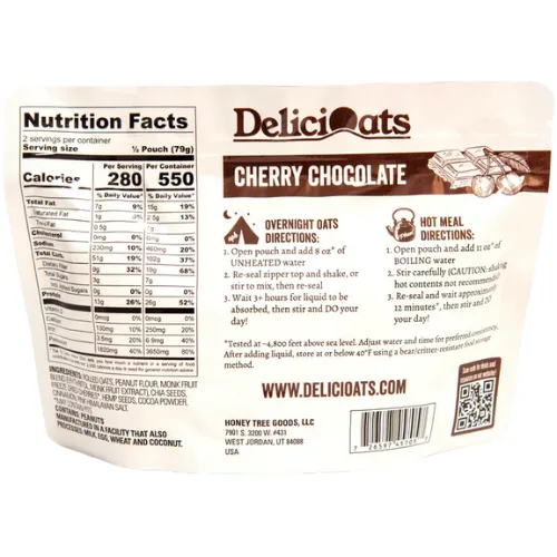 Cherry Chocolate Overnight Oats by DeliciOats™