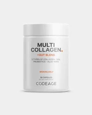 Codeage Multi Collagen Capsules   Gut Health Blend