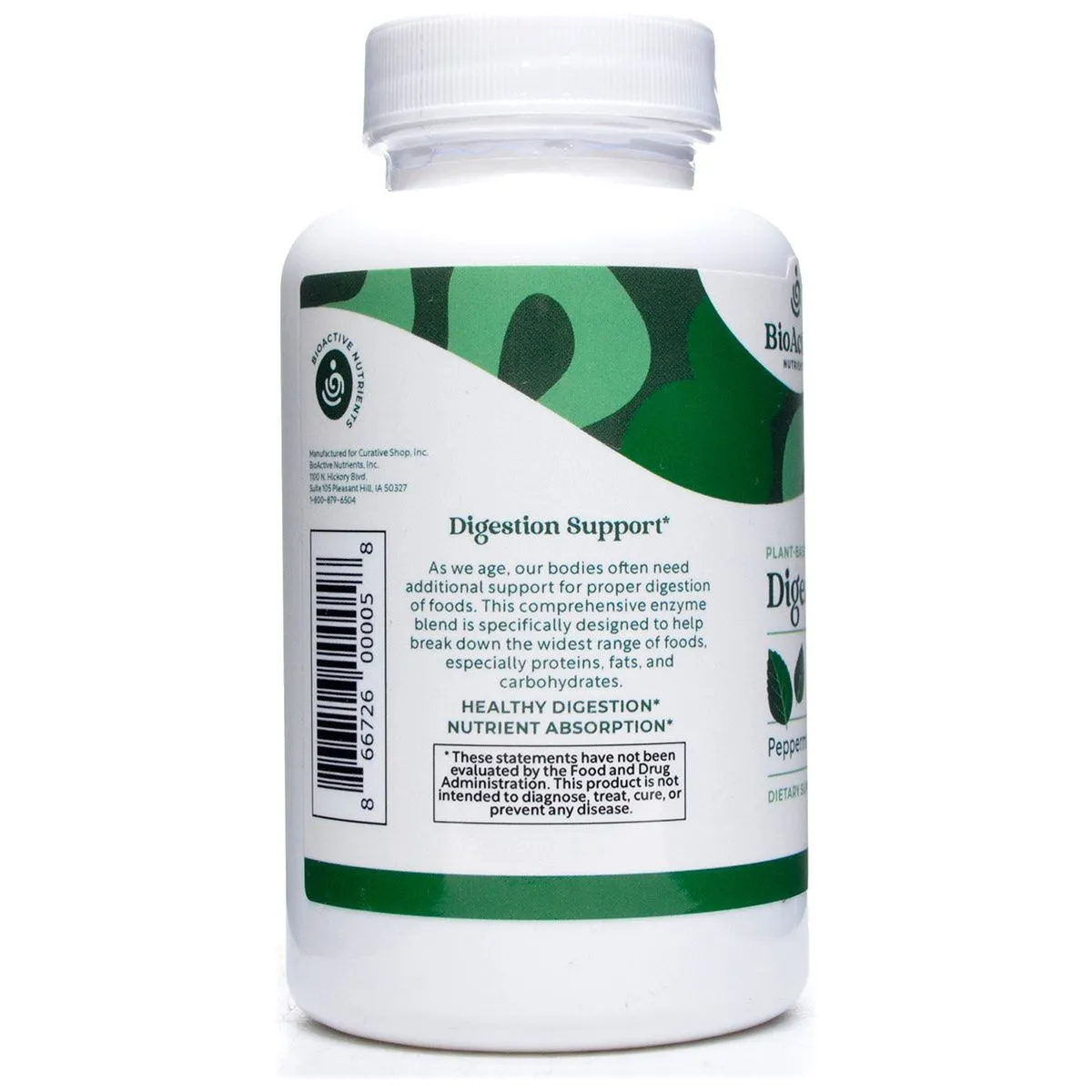 Digestive Enzymes 180 veg caps by BioActive Nutrients