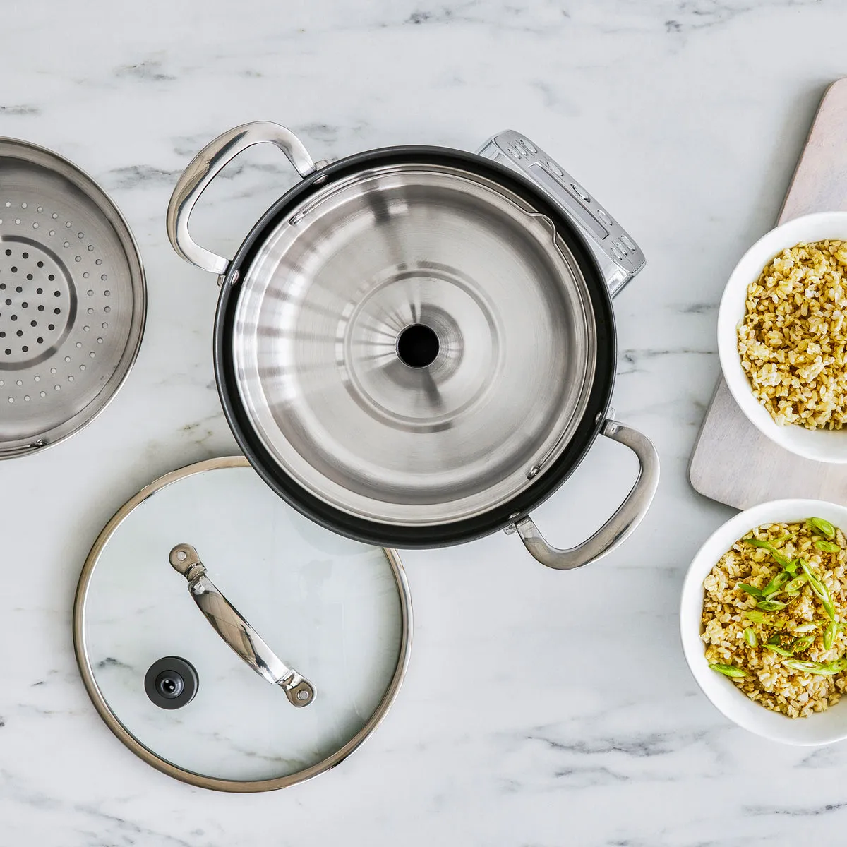 Elite 10-Cup Rice & Grains Cooker | Premiere Stainless Steel