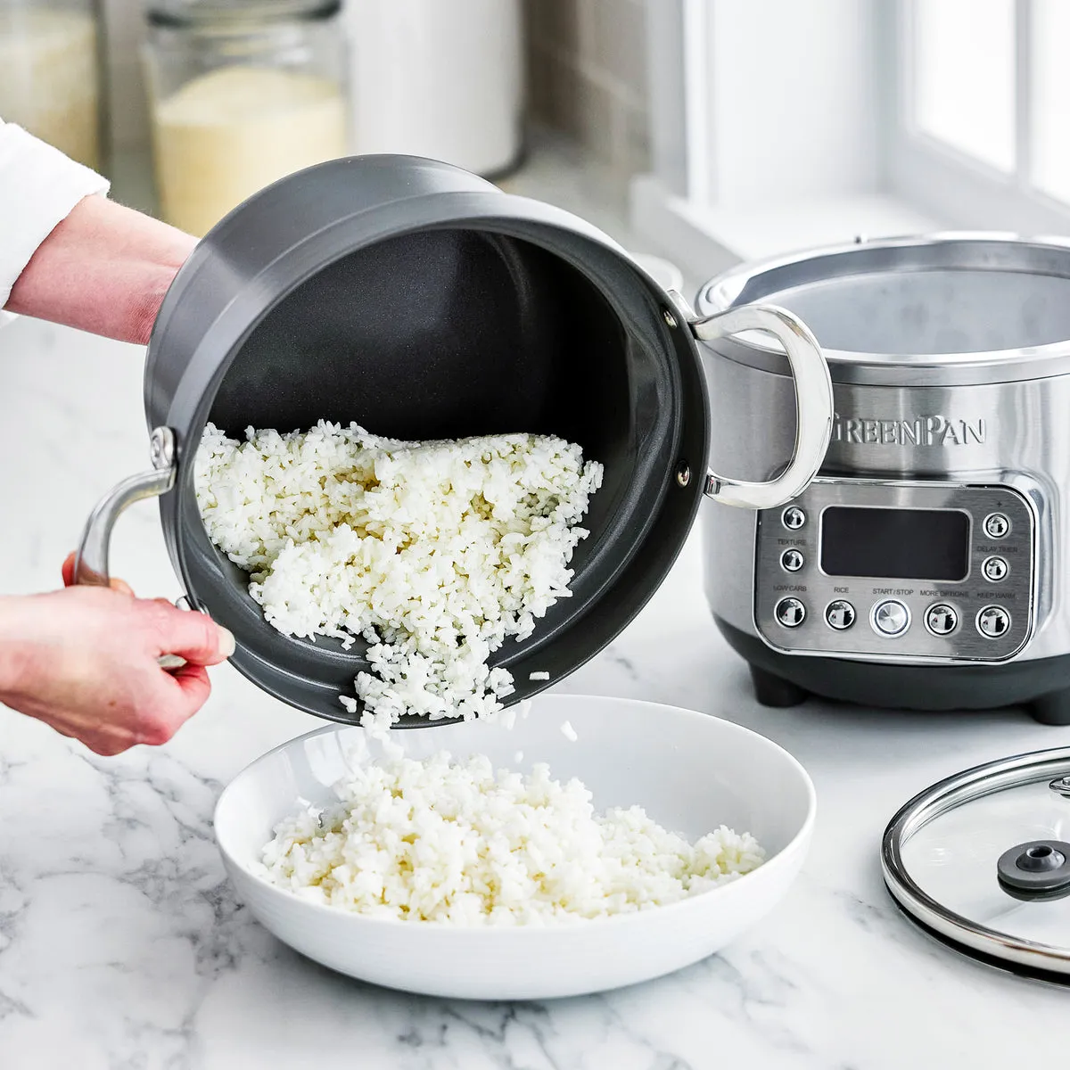 Elite 10-Cup Rice & Grains Cooker | Premiere Stainless Steel