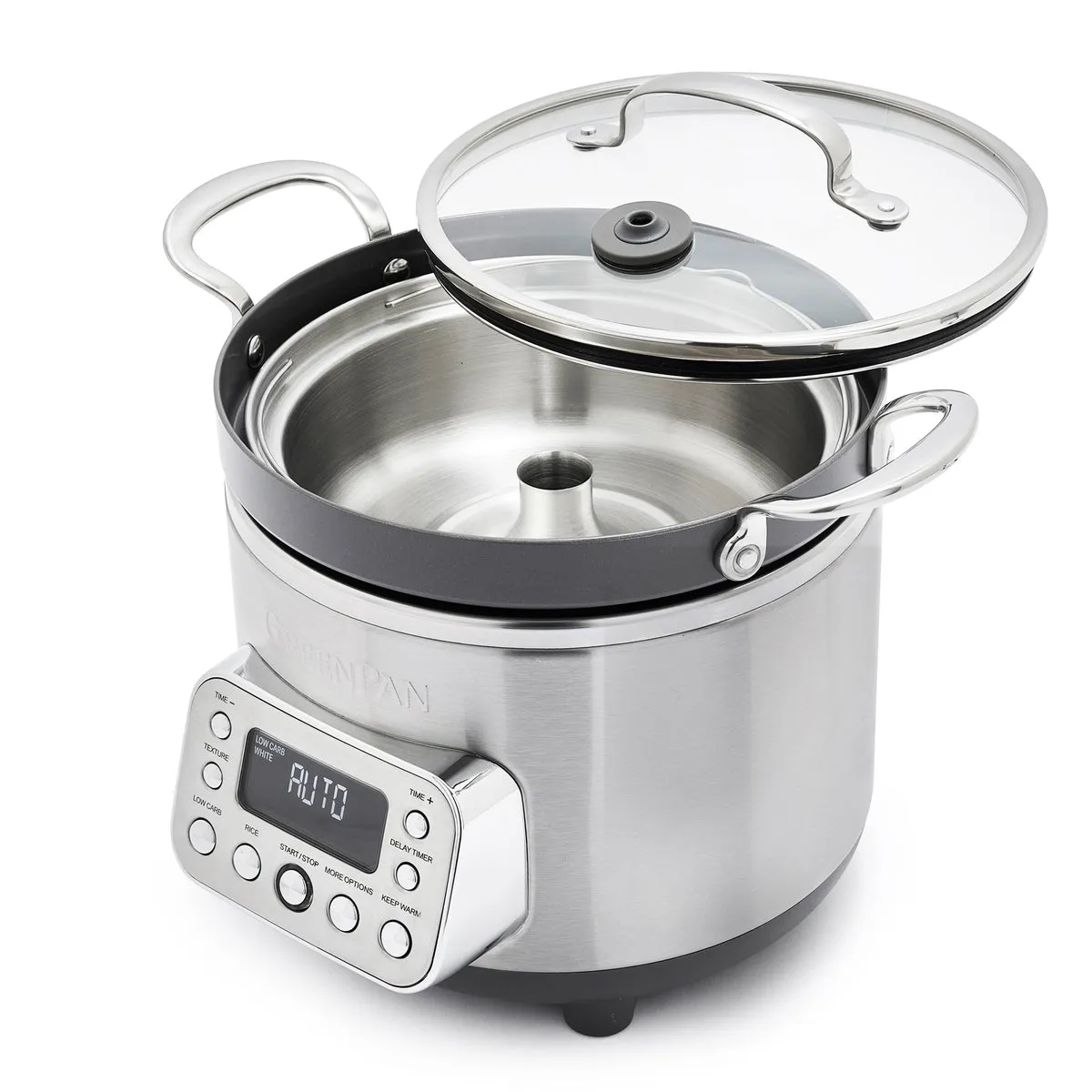 Elite 10-Cup Rice & Grains Cooker | Premiere Stainless Steel