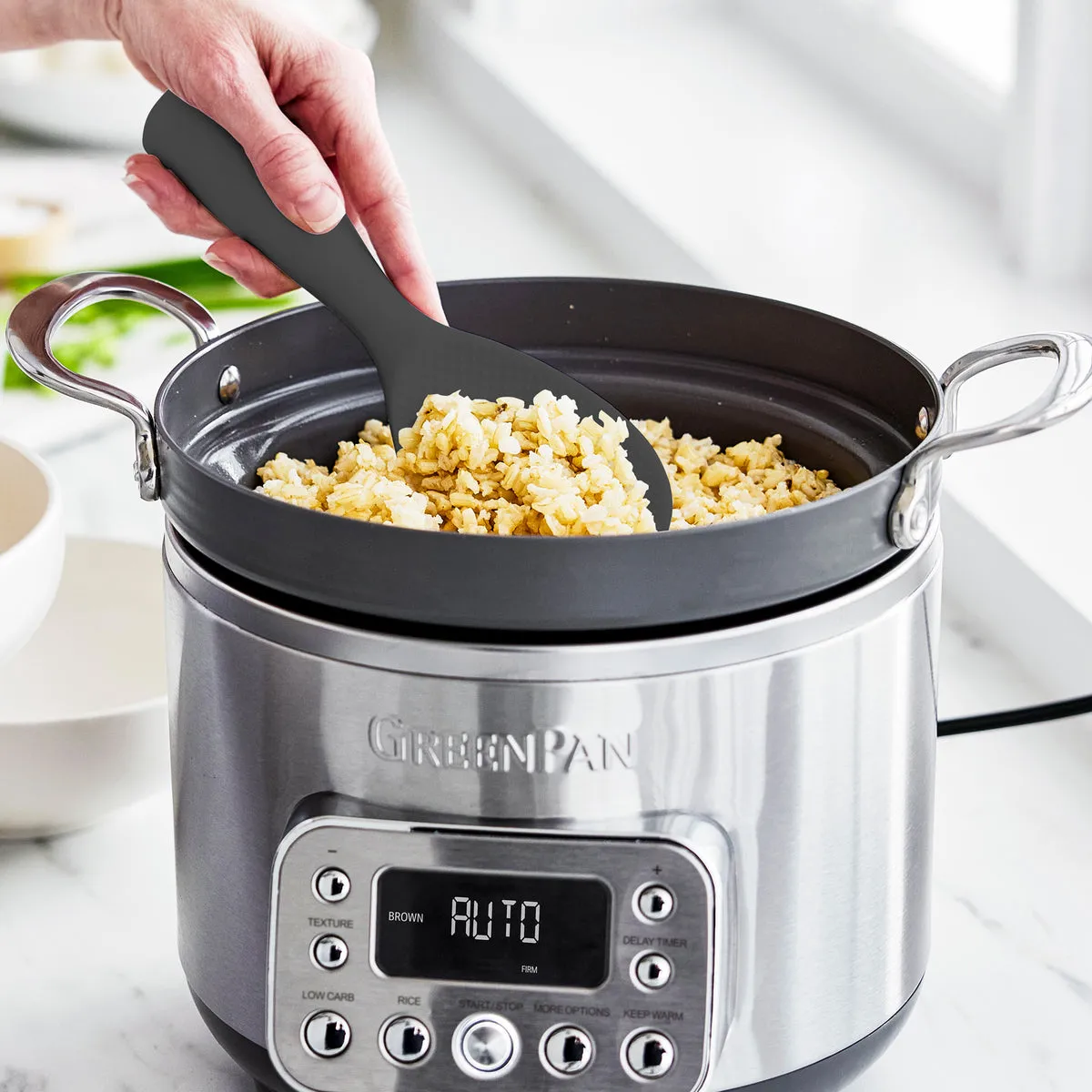 Elite 10-Cup Rice & Grains Cooker | Premiere Stainless Steel