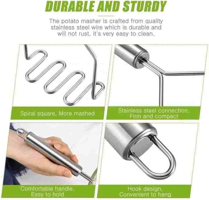High Quality Stainless Steel Manual Potato-أداة هرس البطاطس