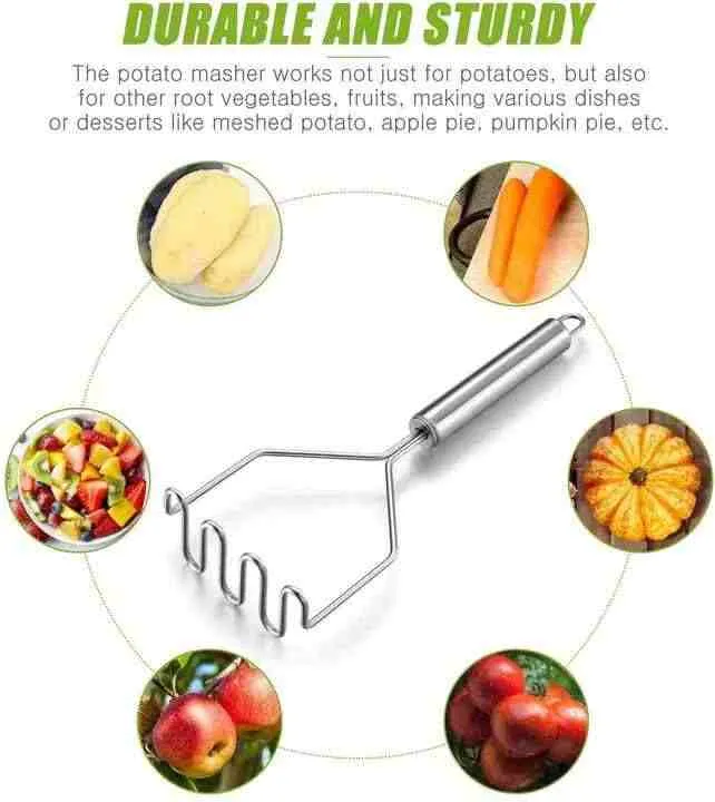 High Quality Stainless Steel Manual Potato-أداة هرس البطاطس