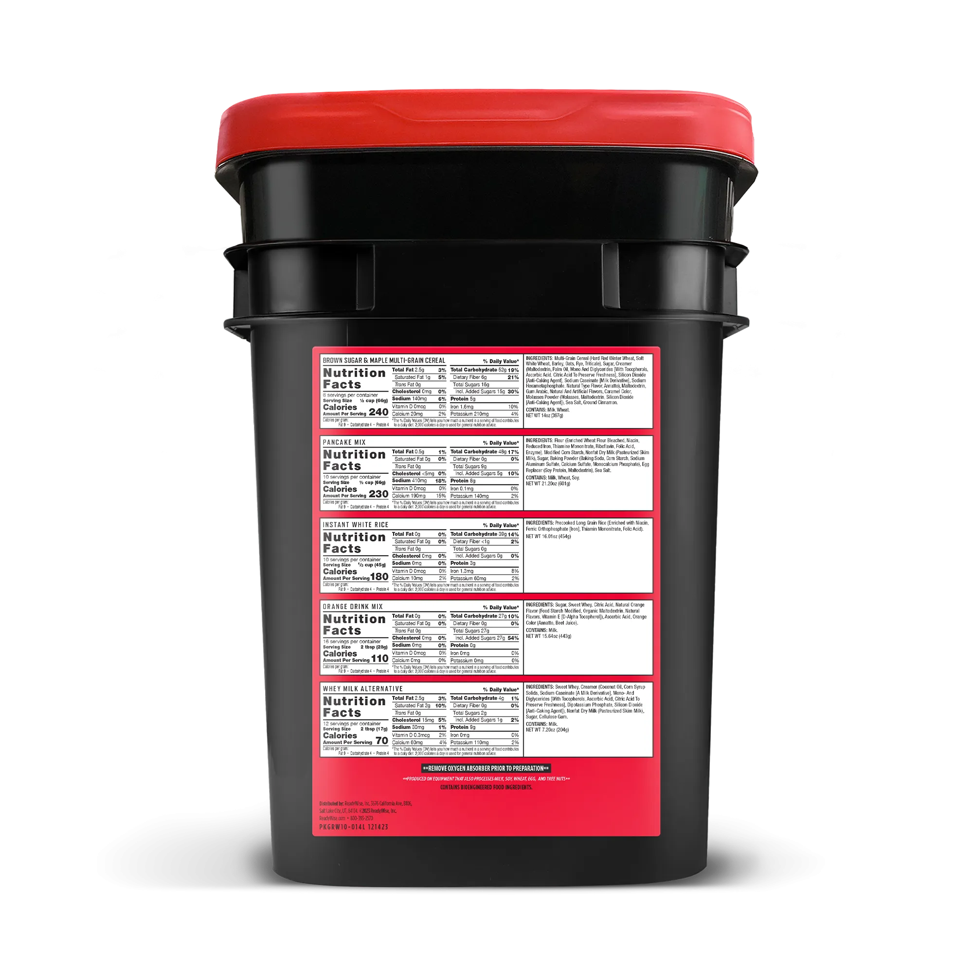 ReadyWise - 14-Day Emergency Food Bucket