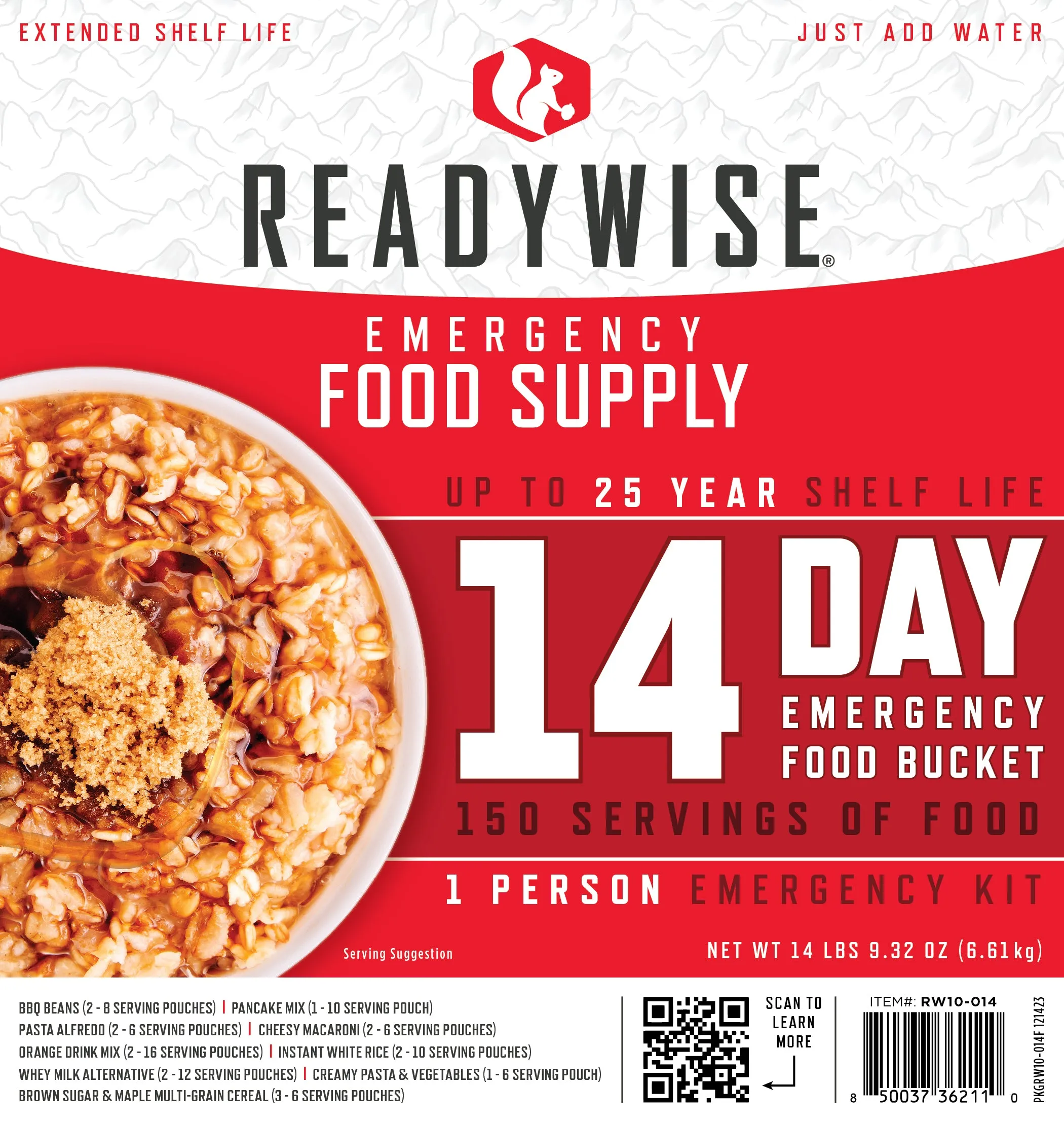 ReadyWise - 14-Day Emergency Food Bucket